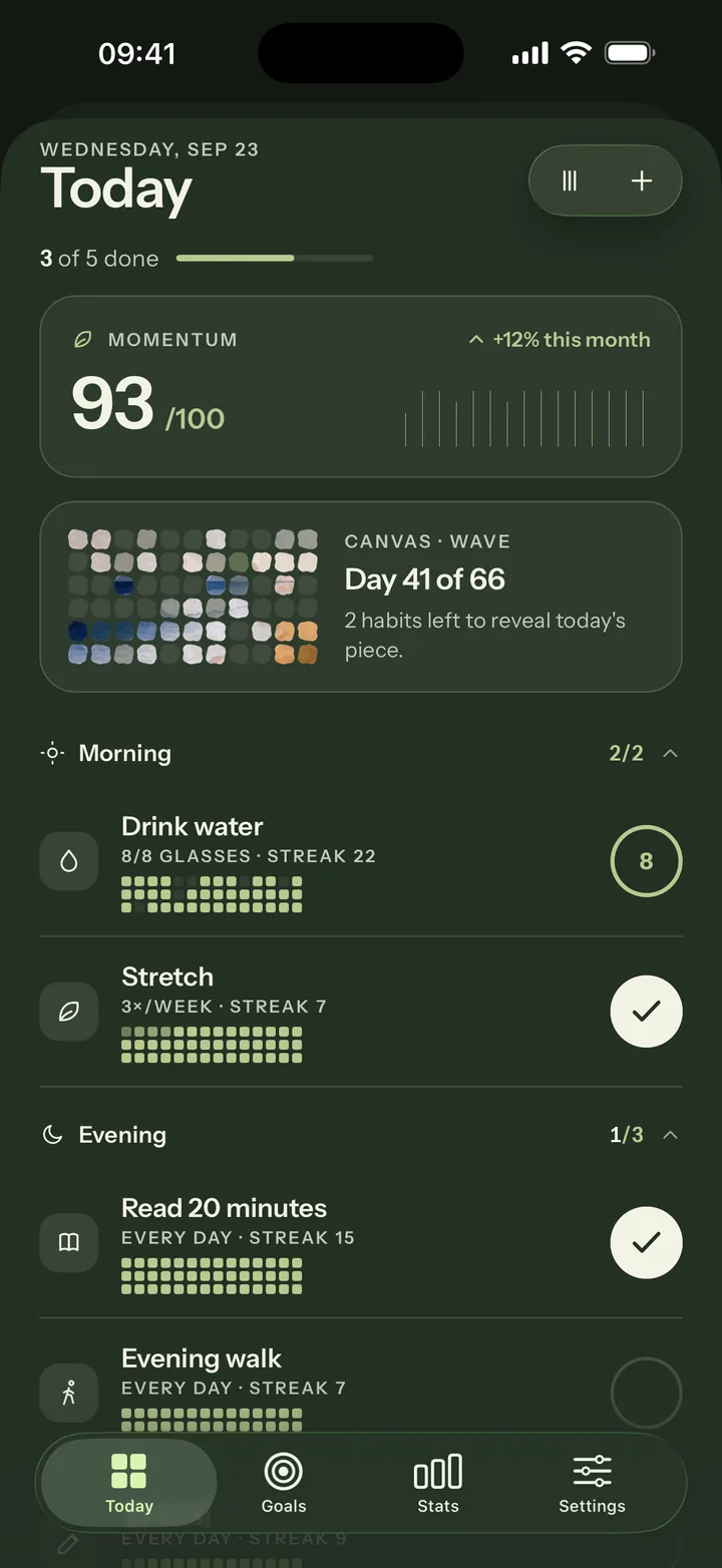 Today in the dark Forest theme